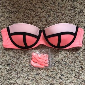 VS coral swimsuit top